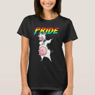 Camiseta Vaca Dabbing Lésbica Bissexual Gay Orgulho Lgbt