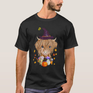 Camiseta Vaca das Terras Altas da Escócia Engraçado Fluffy