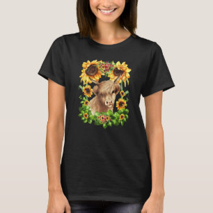 Camiseta Vaca das Terras Altas da Escócia Para Mãe de Giras