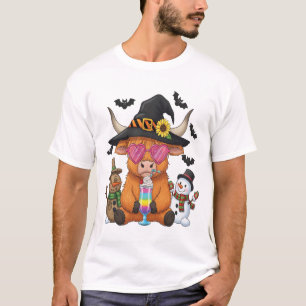 Camiseta Vaca das Terras Altas de Halloween (2)