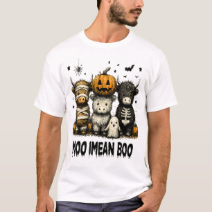 Camiseta Vaca das Terras Altas de Halloween Assustador
