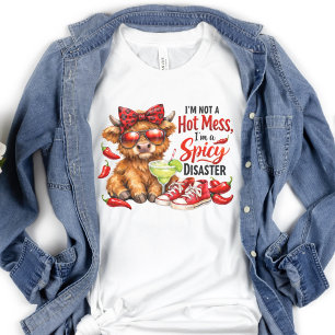 Camiseta Vaca das Terras Altas Desordem Engraçado Humorísti