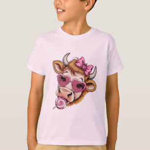 Camiseta Vaca das Terras Altas do Vale Coquette Dia dos Nam