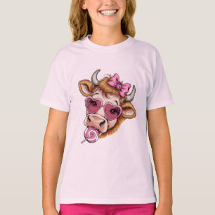 Camiseta Vaca das Terras Altas do Vale Coquette Dia dos Nam