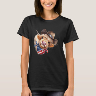 Camiseta Vaca das Terras Altas Engraçada Gado Escocês 4 de