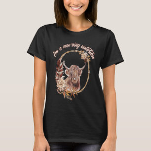 Camiseta Vaca das Terras Altas Eu Sou Uma Violação Moo vend
