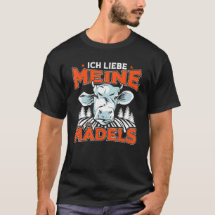 Camiseta Vaca de agricultor & agricultor Eu amo minhas garo