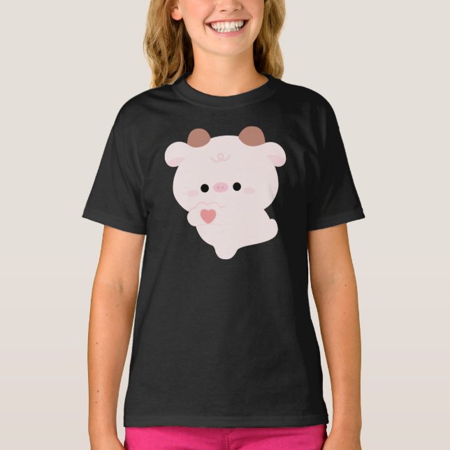 Camiseta Vaca de Amor Fofo (Frente)