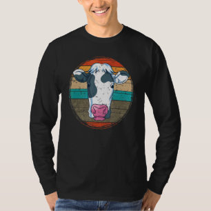 Camiseta Vaca de animais de Fazenda retrô