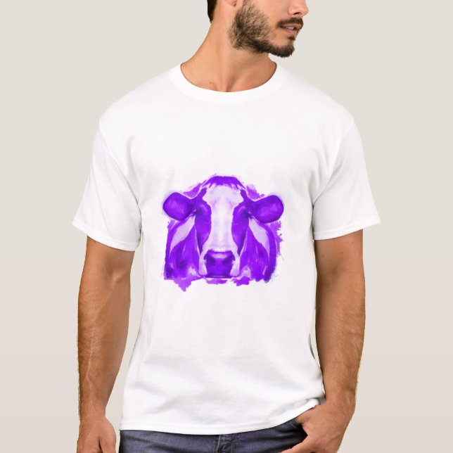 Camiseta Vaca de Aquarela (Frente)