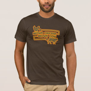 Camiseta Vaca de Brown da galinha de Brown
