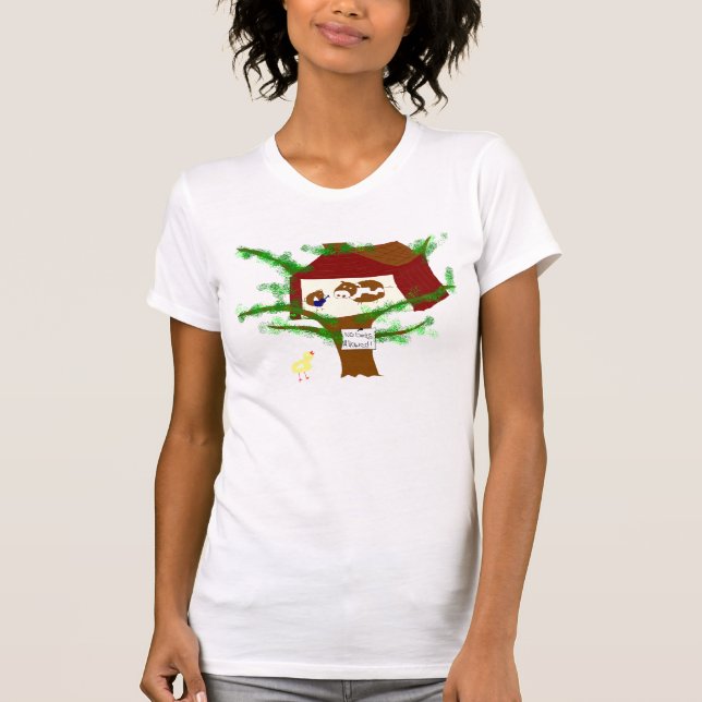 Camiseta Vaca de Brown da galinha de Brown (Frente)