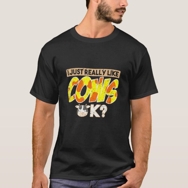 Camiseta Vaca de criação animal (Frente)
