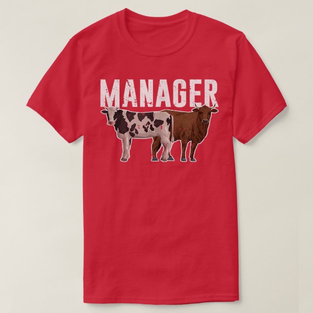 Camiseta Vaca de fazendeiro Cattleman (Frente do Design)