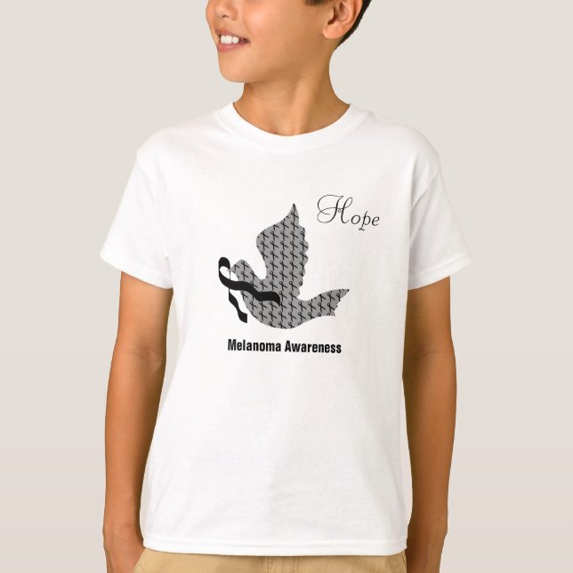 Camiseta Vaca de Fita Negra Esperança - Melanoma (Frente)