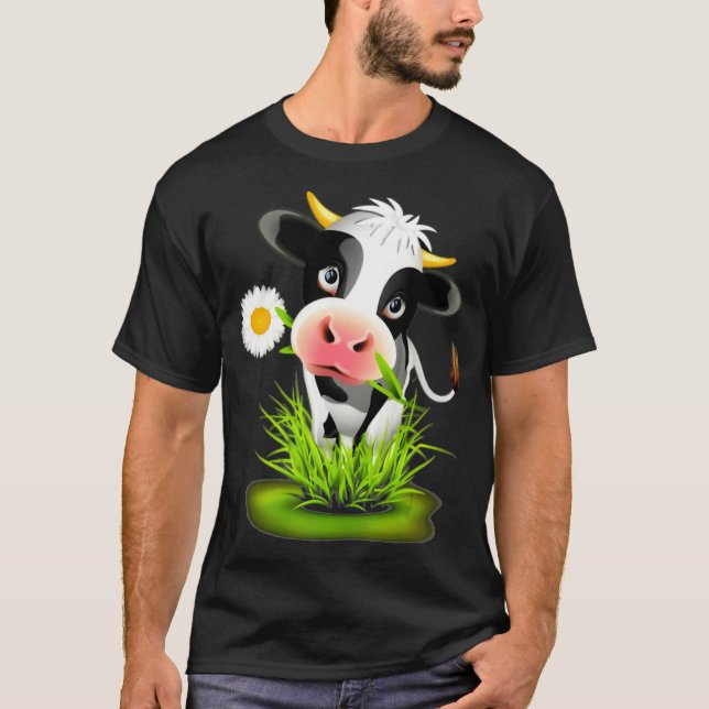 Camiseta Vaca de Holstein Frísia- Farmação Holstein  (Frente)