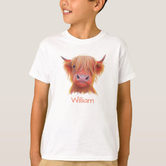 Camiseta Vaca de Leite de Terras Altas da Escócia personali