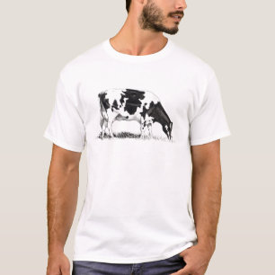 CAMISETA VACA DE LEITERIA, ARTE DO LÁPIS