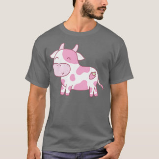 Camiseta Vaca de Morango Feliz e Bonita