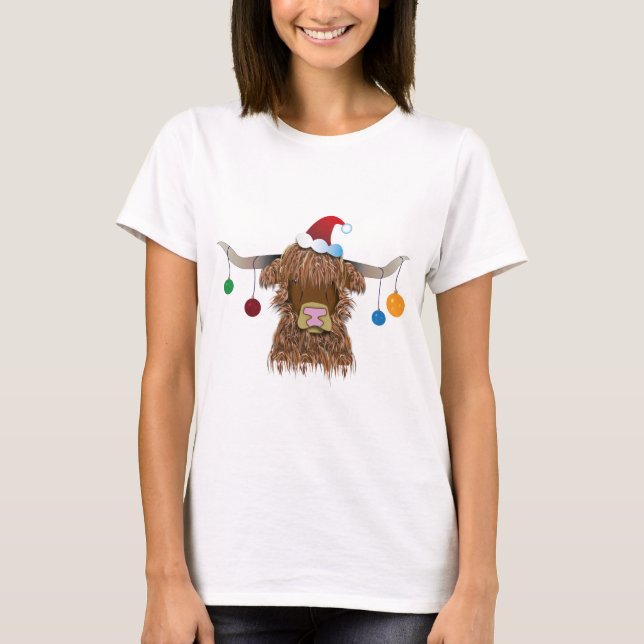 Camiseta Vaca de Natal (Frente)