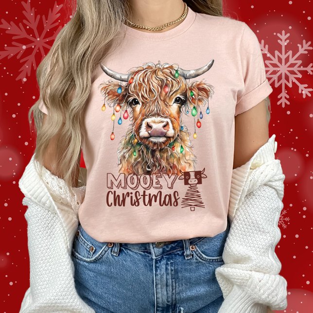 Camiseta Vaca de Natal de Mooey Vaca Engraçada de Natal (Criador carregado)