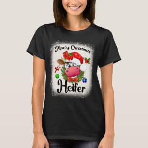 Camiseta Vaca de Natal Engraçada Caros Papais noeis Tragam 