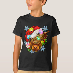 Camiseta Vaca de Natal Engraçada, Vaca de Natal Ocidental