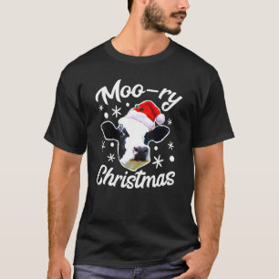 Camiseta Vaca de Natal Moo Ry Feriado