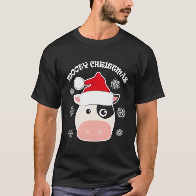 Camiseta Vaca de Natal Ugly Mooey (Frente)