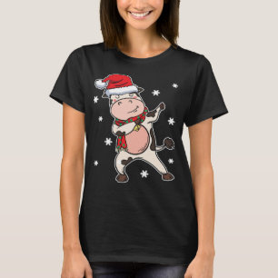 Camiseta Vaca De Natal Vaca Vacas Engraçadas Dabando De Nat