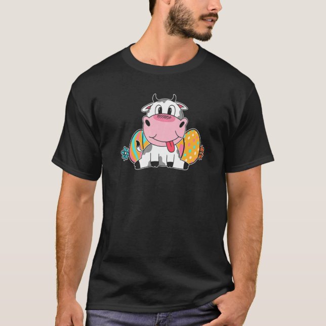 Camiseta Vaca de Páscoa Fofa (Frente)