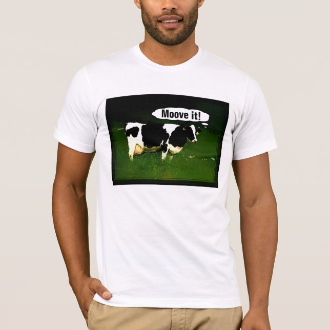 Camiseta Vaca de pensamento engraçada (Frente)