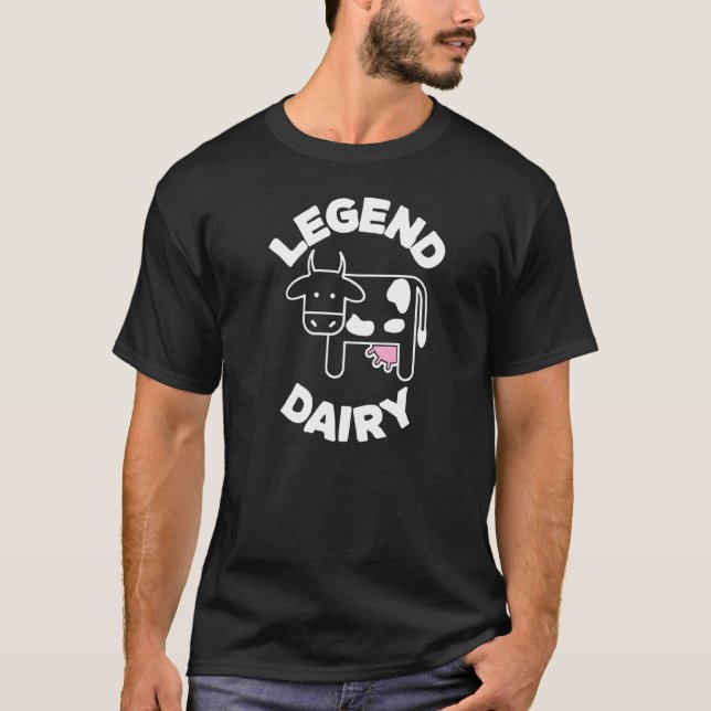 Camiseta Vaca de Piada de Leite Engraçada (Frente)