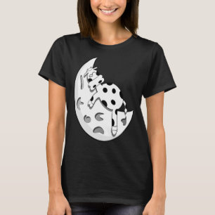 CAMISETA VACA DE VACA DE LUA DORMINDO SONO MASSA VACA ANIMA
