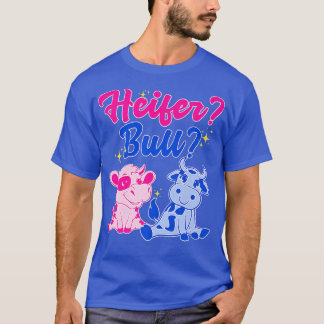 Camiseta Vaca de Vaca de Raio-do-Heifer ou Bull