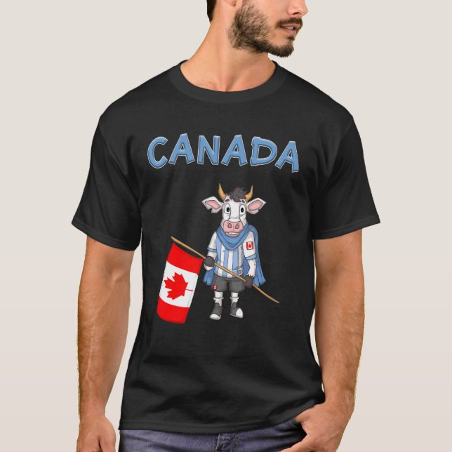 Camiseta Vaca do CanadáFã do Canadá (Frente)