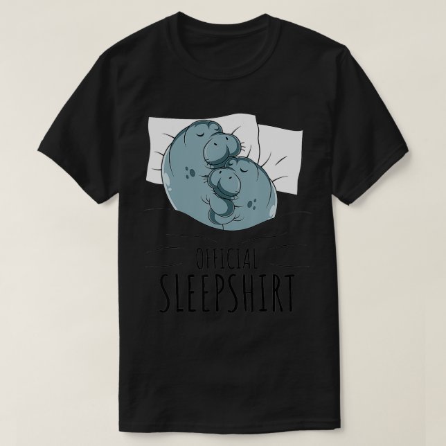 Camiseta Vaca do Mar de Manatee (Frente do Design)