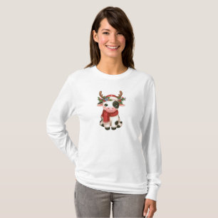 Camiseta Vaca doce de Natal feliz