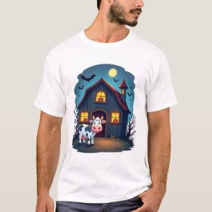 Camiseta Vaca e Barn Assombrado