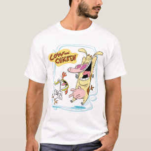 Camiseta Vaca e Galinha Rindo Gráfico