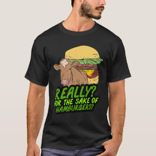 Camiseta Vaca E Hambúrguer Vegano