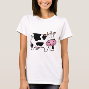 Camiseta Vaca em pé com margaridas