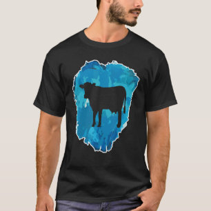Camiseta Vaca Em Um Bloco De Gelo Para a Eternidade