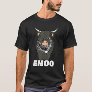 Camiseta Vaca Emo E Goth Emoo