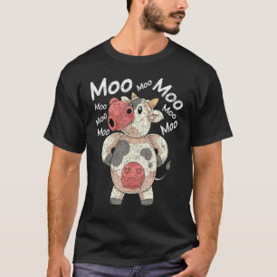 Camiseta Vaca Engraçada Amante de Animais de Fazenda Fazend
