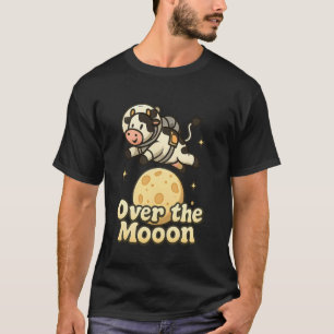Camiseta Vaca Engraçada Astronauta Espaço Trocadilho Sobre 