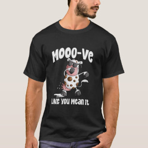 Camiseta Vaca engraçada de dança Dab legal dançando animal