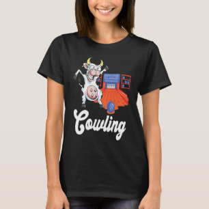 Camiseta Vaca engraçada de strike de boliche Pino de bolich