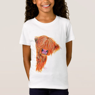 Camiseta Vaca escocesa 'PEEKABOO das montanhas