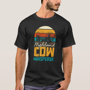 Camiseta Vaca Escócia Vaca das Terras Altas da Escócia Gado
